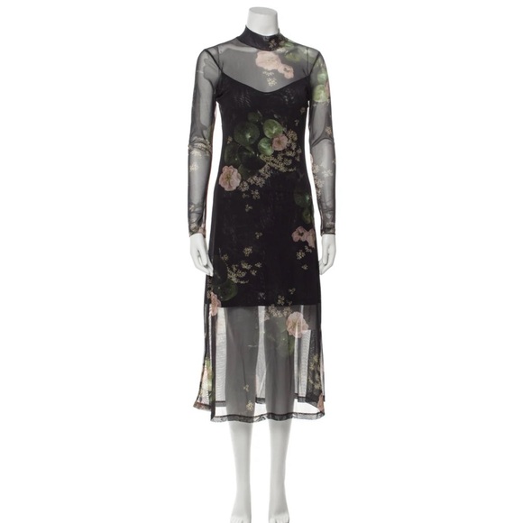 Allsaints Hanna Asago Dress Size 4 - Picture 1 of 3